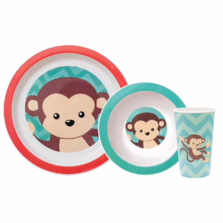 Buba Kit Refeição Animal Fun - Macaco