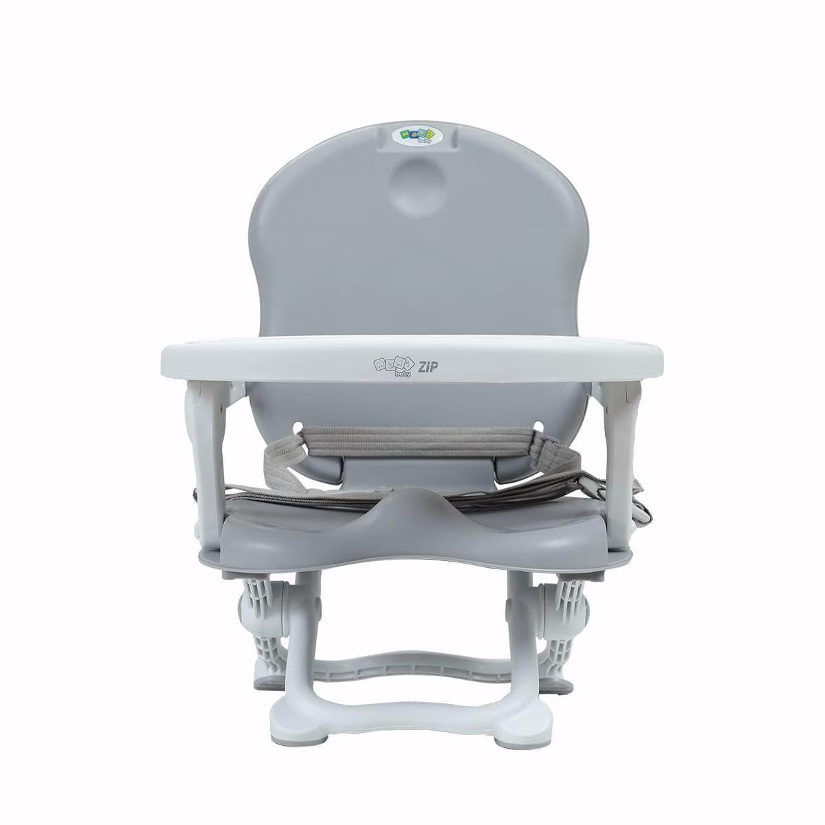 Cadeira De Alimentação P/ Bebê Portátil Zip Maxi Baby Cinza e Rosa