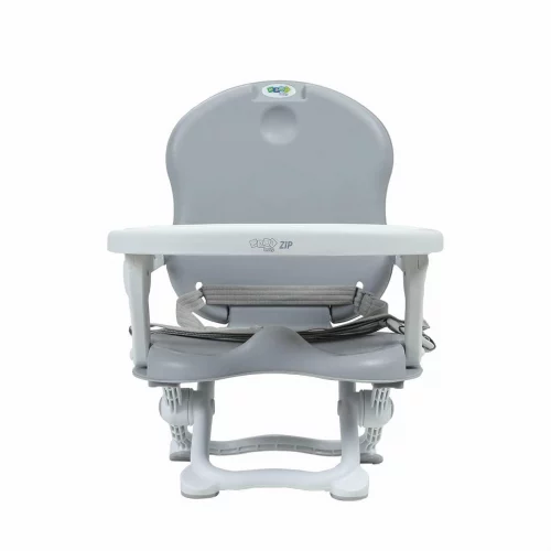 Cadeira De Alimentação P/ Bebê Portátil Zip - Maxi Baby - Cinza e Rosa
