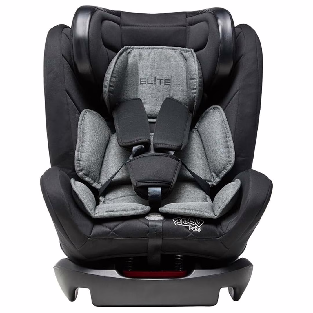 Cadeira de Carro Infantil 0 a 36Kg Elite 4 em 1 Preto e Cinza Ônix - Maxi Baby