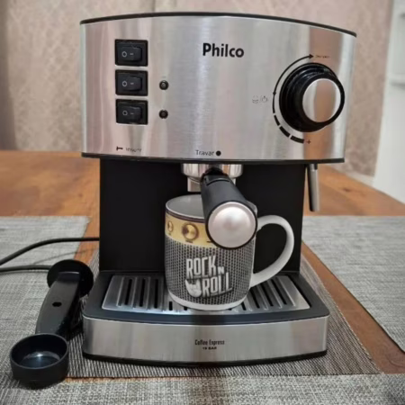 ▪️ Cafeteira, Coffe Express 15 Bar, 2 xicaras, Preto, 220V, Philco