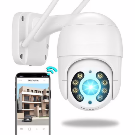 Câmera Ip A8 App Icsee Infravermelho Prova D'água Externa Wifi Hd 3 Cor Branco