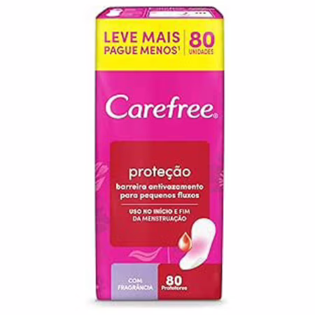 Carefree Protetor Diário Proteção Com Fragrância, 80un