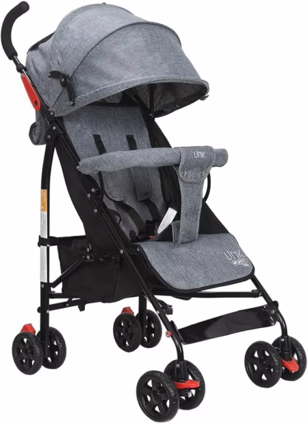 Carrinho de Bebê de Passeio Maxi Baby Guarda Chuva cinza