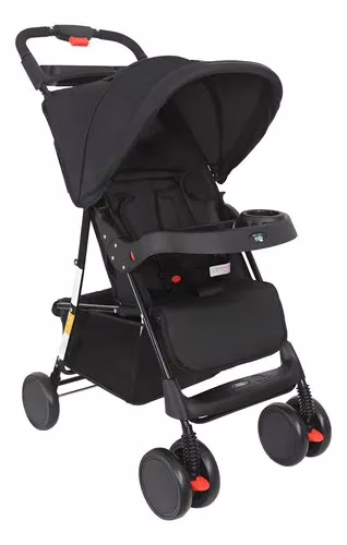 Carrinho De Bebê Passeio Allday Modo Berço Maxi Baby Preto