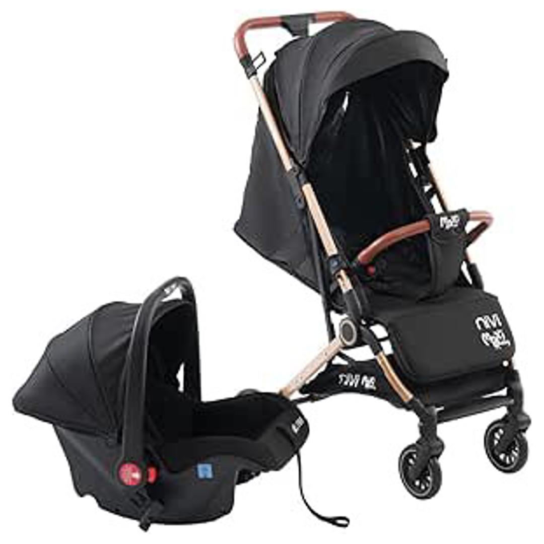 Carrinho de Passeio C/Bebê Conforto TS NIVI Maxi Baby (Preto-Marron)