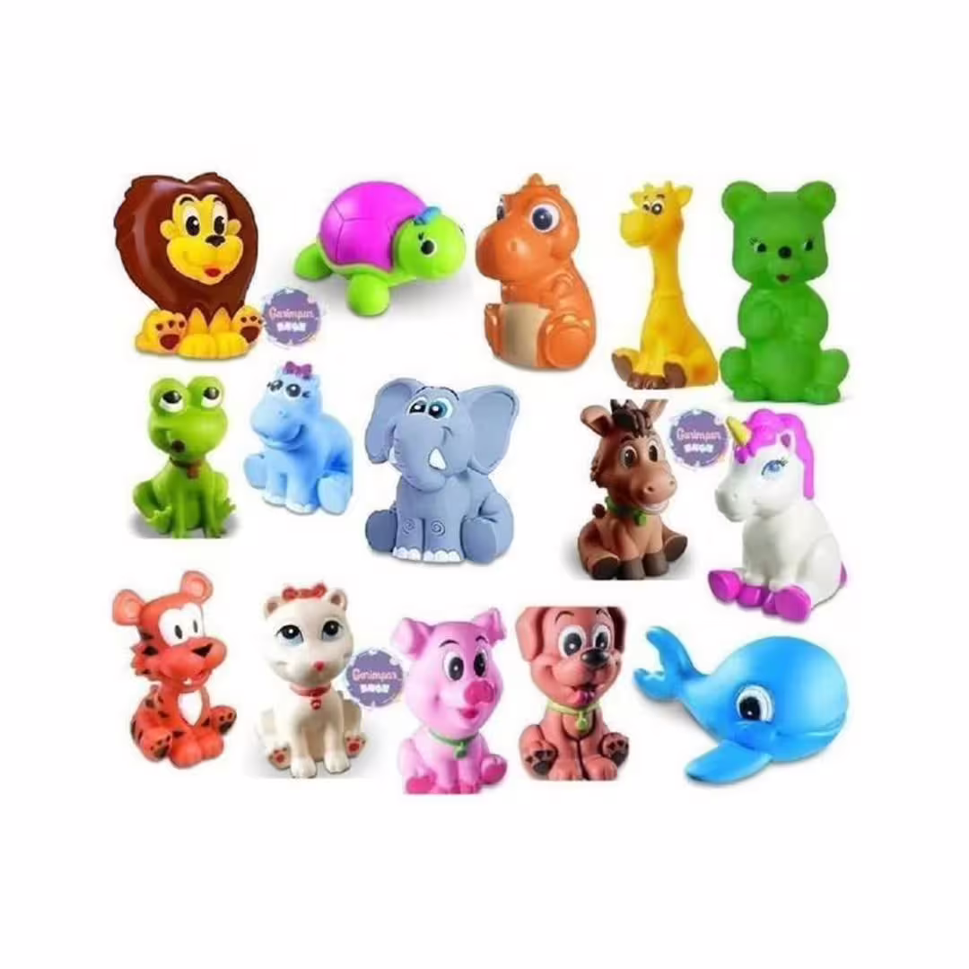 Cometa Brinquedos, Coleção Bichinhos, Vinil,  Colorido, Levemente Perfumada