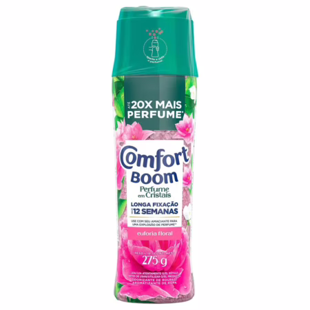 Comfort Boom Odorizador de Roupas Cristais de Perfume Euforia Floral 275gr