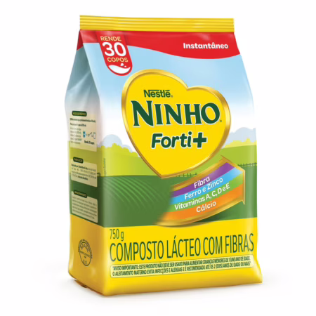 Composto Lácteo Nestlé Ninho Forti+, Pacote, 750g