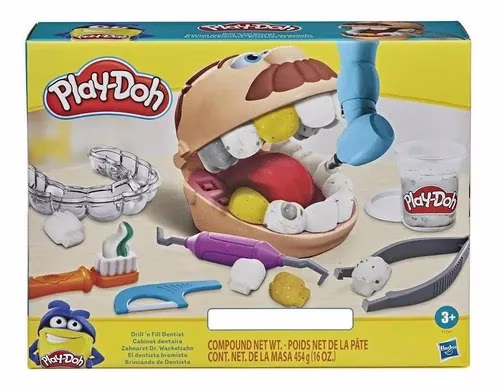 Conjunto Massinha Play-Doh Brincando de Dentista - Hasbro