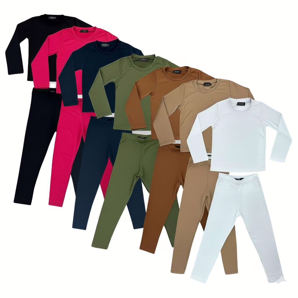 Conjunto Térmica Infantil Juvenil Menina e Menino - Segunda Pele Peluciada - Conjunto Blusa + Calça