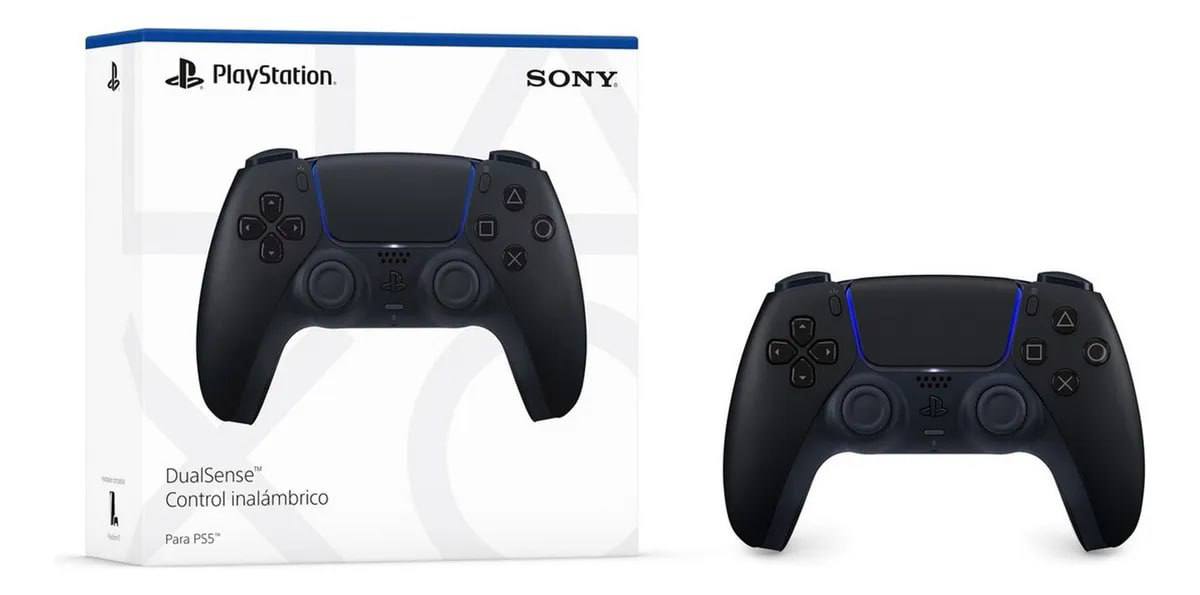 Controle Joystick Sem Fio Sony PlayStation 5 DualSense Midnight Black - R$ 318