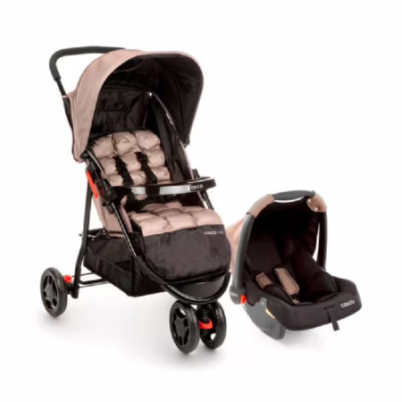 Cosco Kids, Travel System Toffy, Bege - 3 cores disponíveis