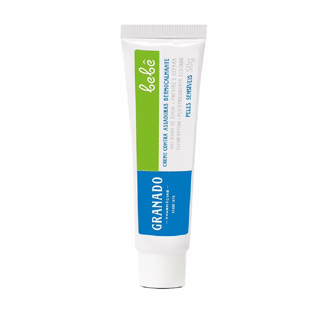 Creme Assaduras Dermocalmante Bebe Pele Sensíveis, Granado, 50G