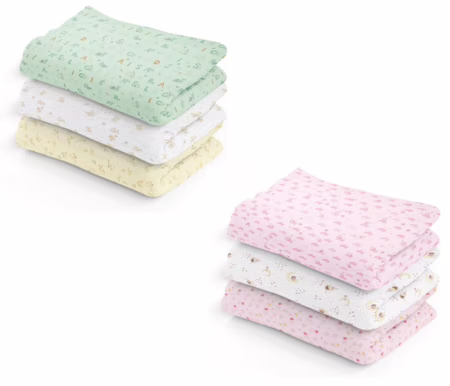 Cueiro Flanelado  Estampado 80x80cm Papi Textil 3 unidades