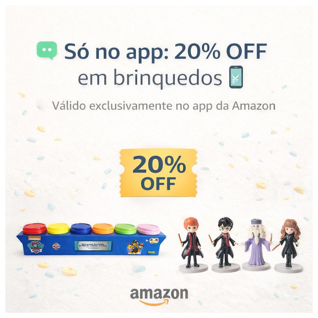 🚨 CUPOM ATIVO NA AMAZON – 20% OFF EM BRINQUEDOS 🚨 CUPOM ATIVO NA AMAZON – 20% OFF EM BRINQUEDOS