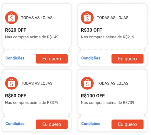 🆘 CUPONS SHOPEE 🔥🔥