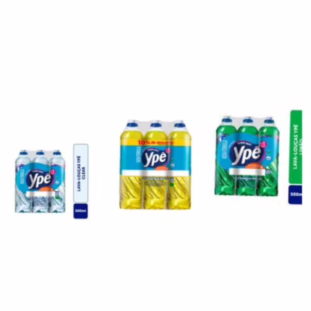 Detergente Ypê 500ml Com 6 Unidade