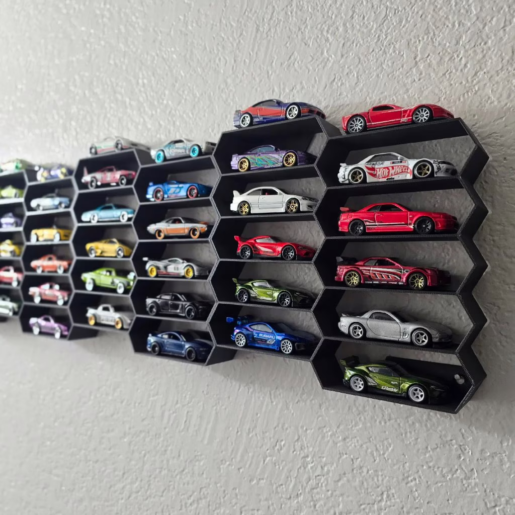 Display Prateleira Hot Wheels Estante Para Parede Carrinho Gearhead Miniaturas 10/20 Carrinhos