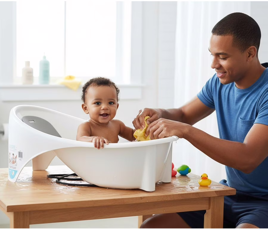 Fisher-Price Baby Banheira de Bebê, Branco, HDB52