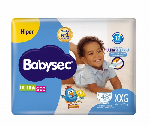 Fralda Babysec Galinha Pintadinha Ultrasec XXG Com 48 Unidades