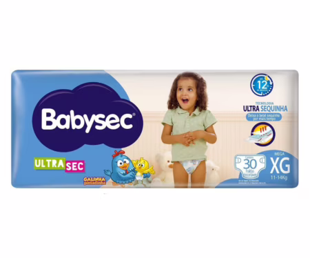 Fralda Babysec  Ultrasec XG 30 Unidades