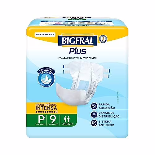 Fralda Bigfral Plus P 9 Unidades