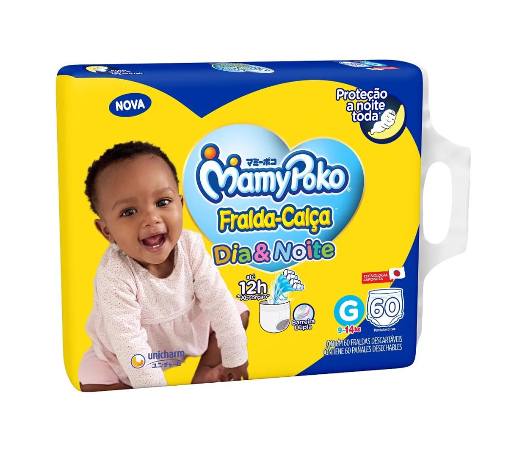 Fralda-Calça MamyPoko Dia&Noite G 60 unidades