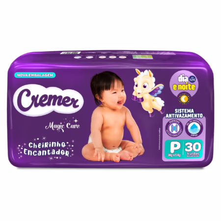 Fralda Cremer Magic Care P 30 unidades