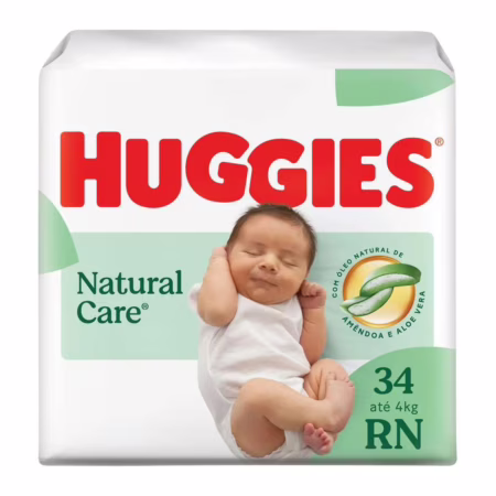 Fralda Huggies Natural Care RN 34