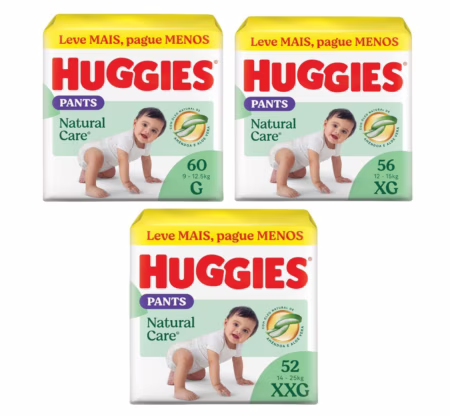 Fralda Huggies Natural Care Roupinha