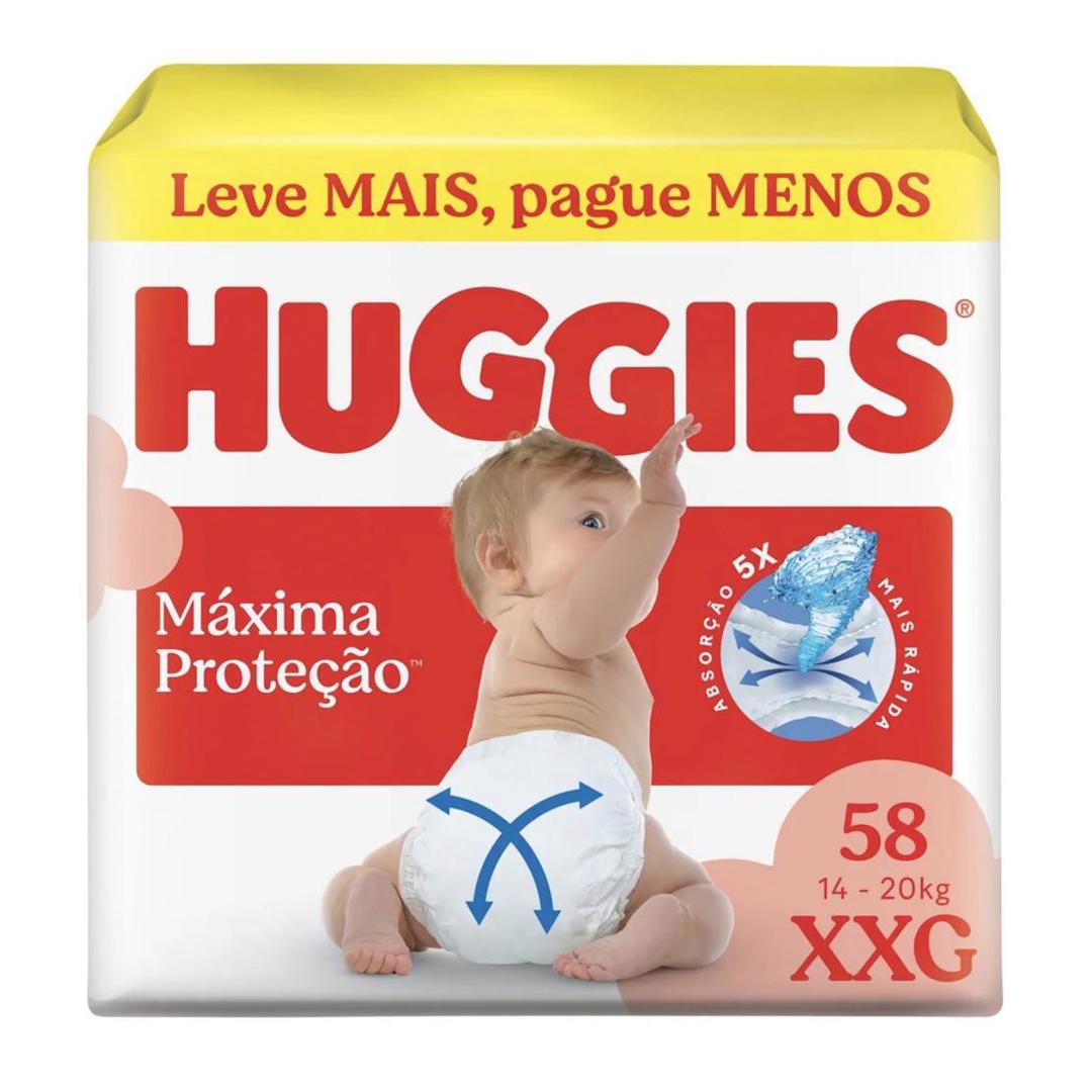Fralda Huggies Supreme Care XXG com 58
