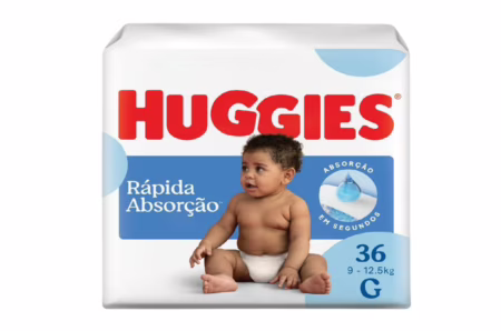 Fralda Huggies Tripla Proteção G com 36 Unidades