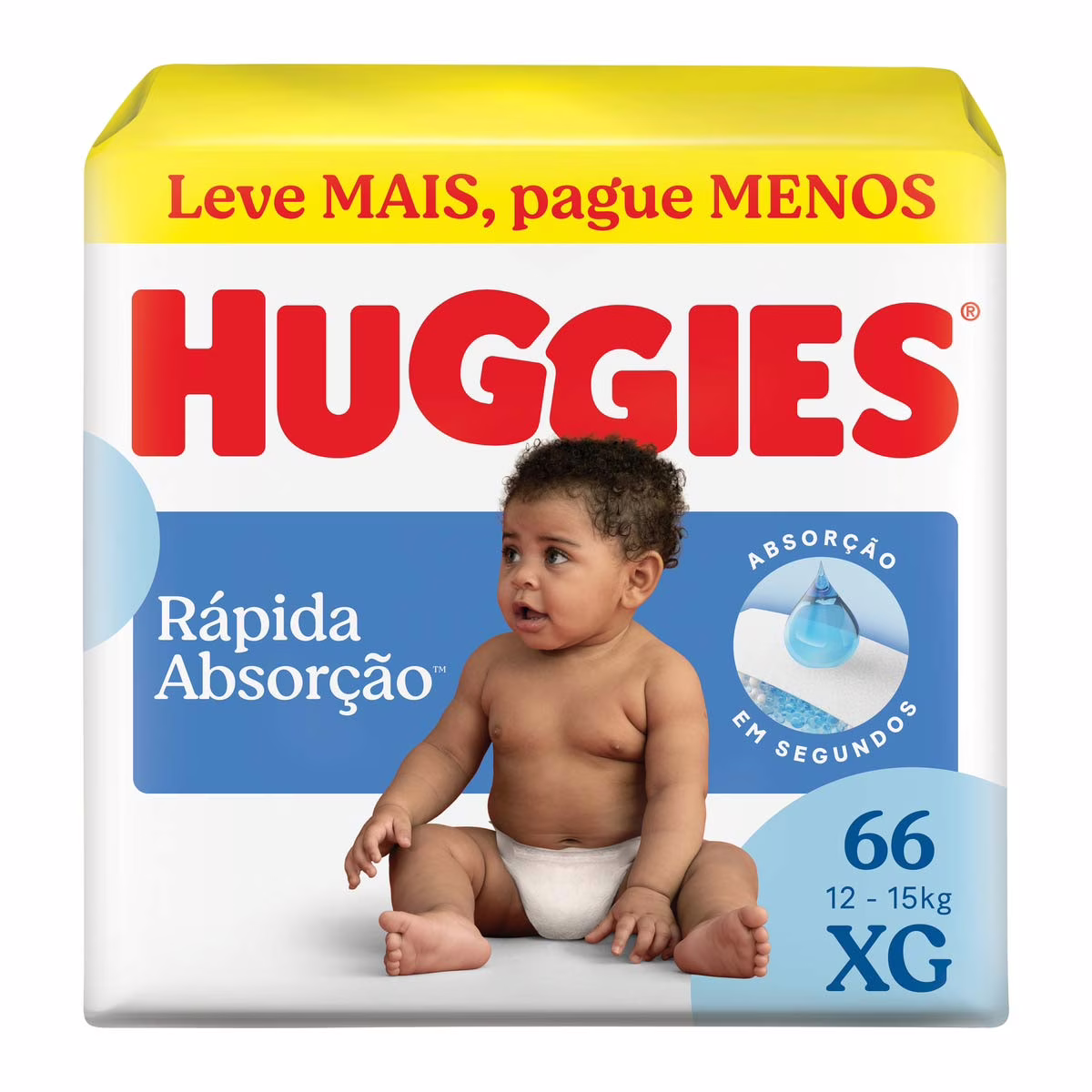 Fralda Huggies Tripla Proteção M com 92 Unidades