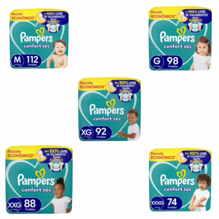 Fralda Pampers Confort Sec