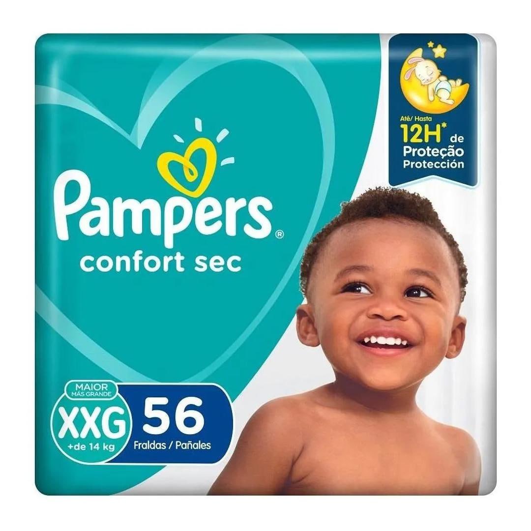 Fralda Pampers Confort Sec XXG 56 Unidades