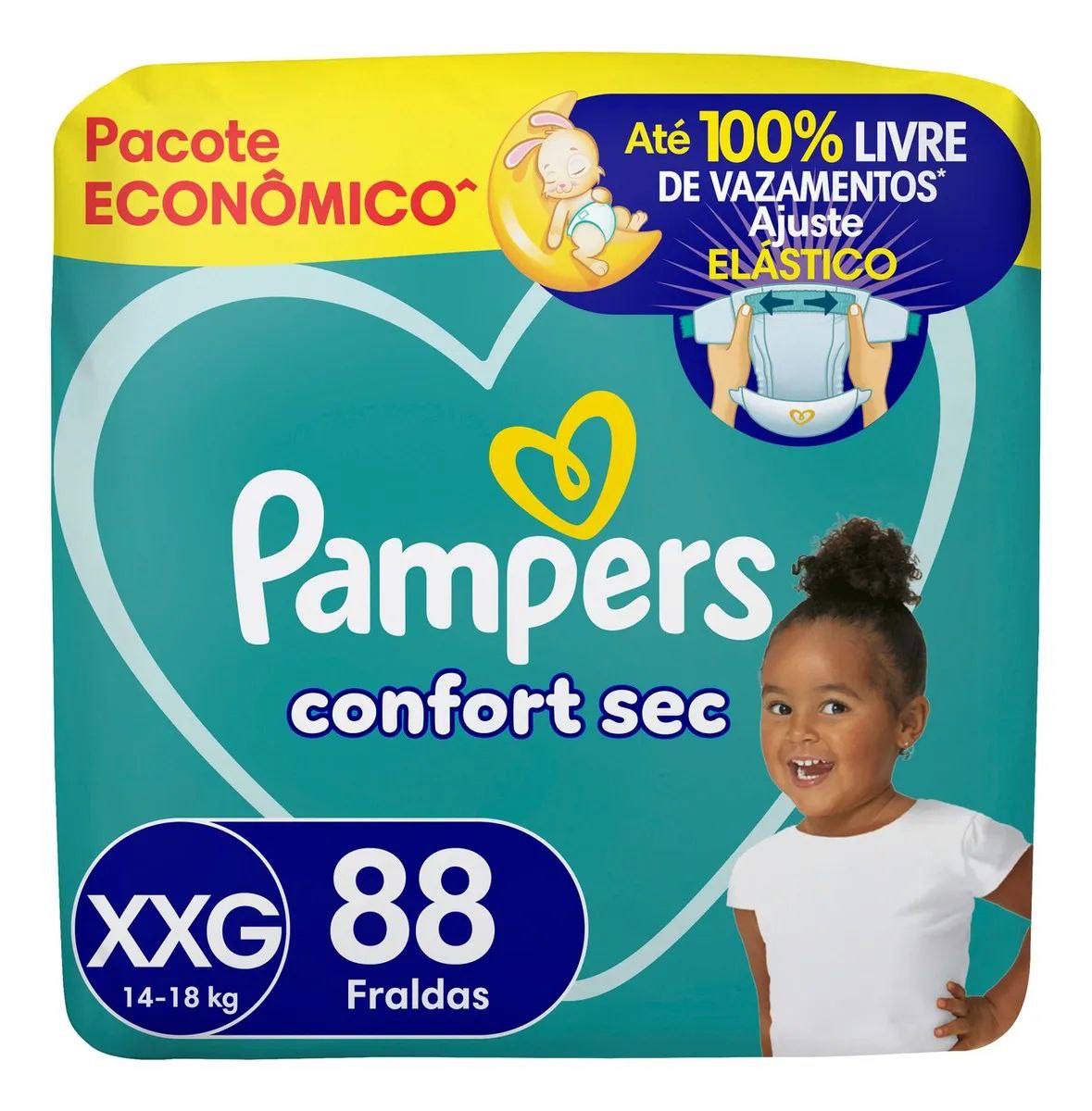 Fralda Pampers Confort Sec