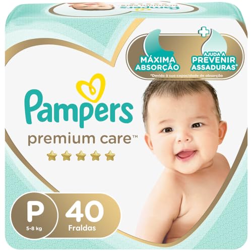 Fralda Pampers Premium Care Tamanho P 40 Unidades