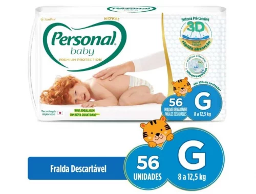 Fralda Personal Baby Premium Protection G, 56 Unidades