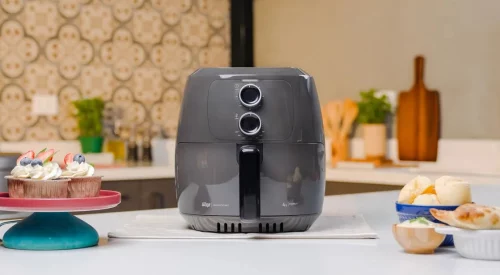 Fritadeira Elétrica Air Fryer Wap Waff2-c Family 4 Litros Antiaderente Cinza