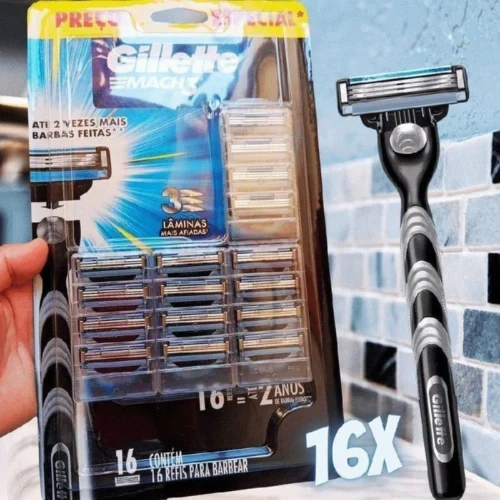 Gillette Mach3 - Refil Para Barbear, 16 Unidades