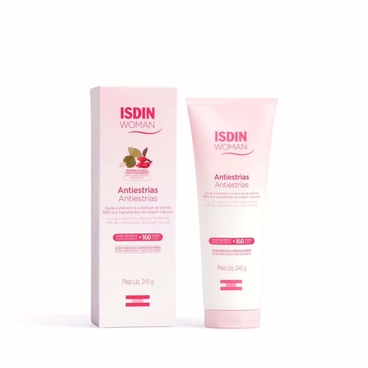 ISDIN Creme Corporal Woman Antiestrias Apto para Grávidas 245g