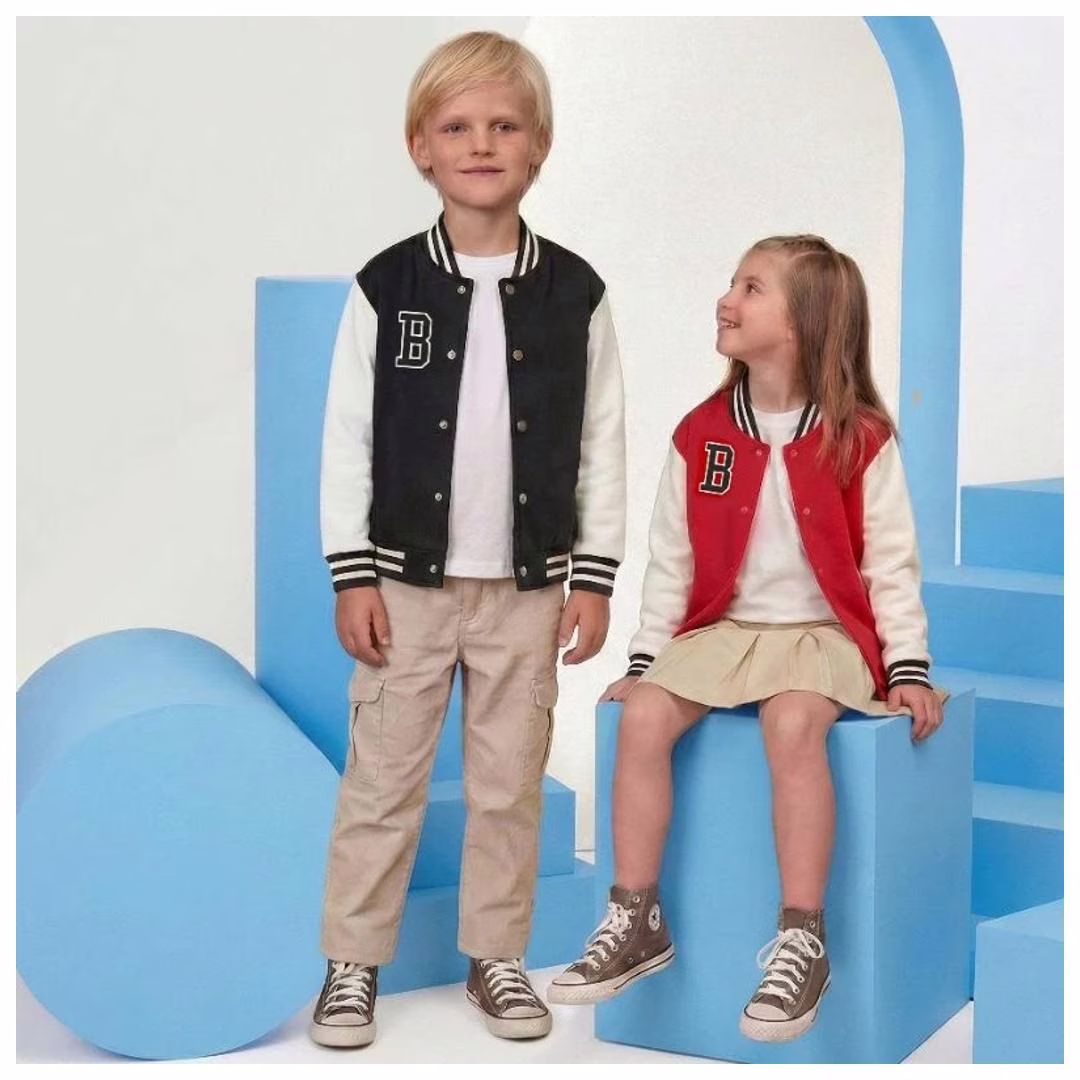 Jaqueta Bomber Infantil Estilo College