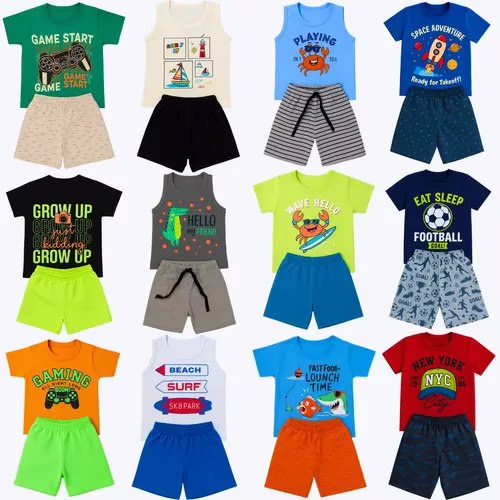 Kit 10 Peças De Roupas Conjunto Infantil Menino Dia A Dia