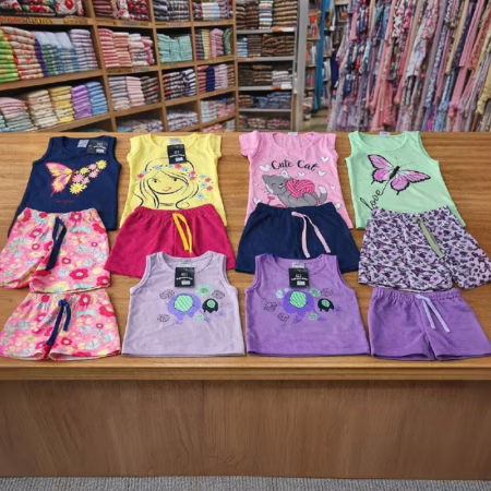 Kit 10 Peças Roupa Infantil Menina Verão Conjunto Criança