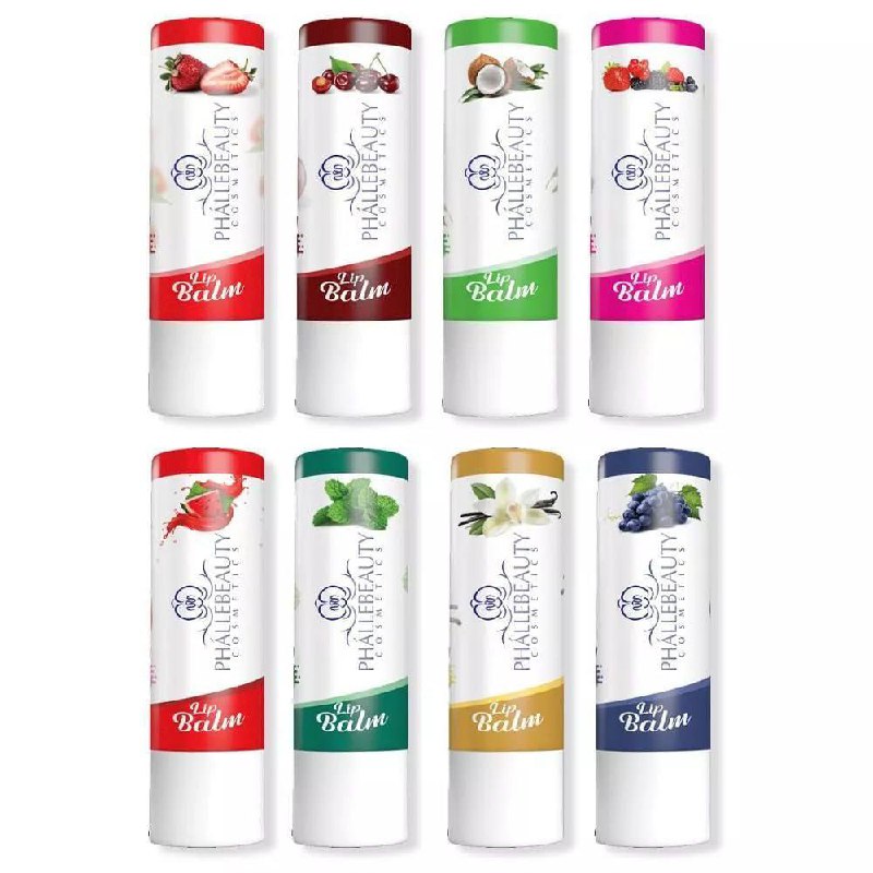 Kit 8 Lip Balm FPS24 PhálleBeauty