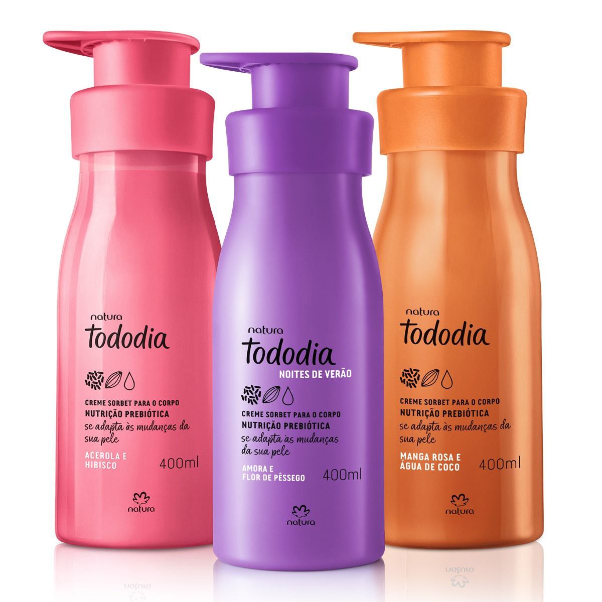 Kit Cremes Nutritivos para o Corpo Tododia (3 produtos)