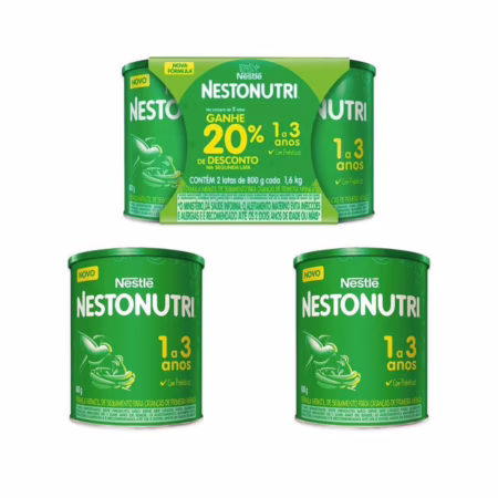 Kit Fórmula Infantil Nestonutri 1+ com 2 latas de 800g cada