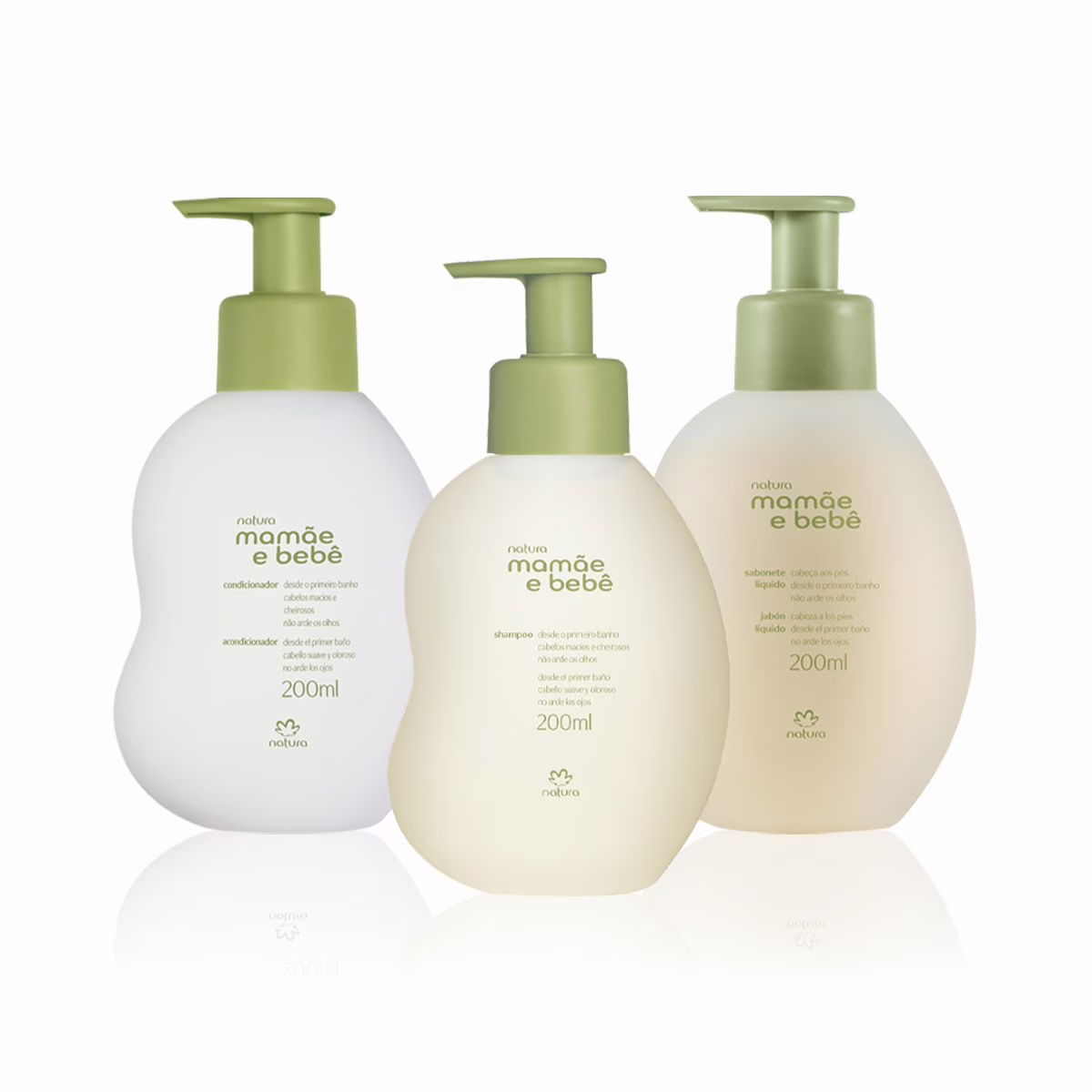 Kit Mamãe e Bebê Shampoo, Condicionador e Sabonete Líquido (3 produtos)