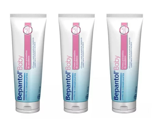 Kit Pomada Assadura Bepantol Baby 120g 3 unidades